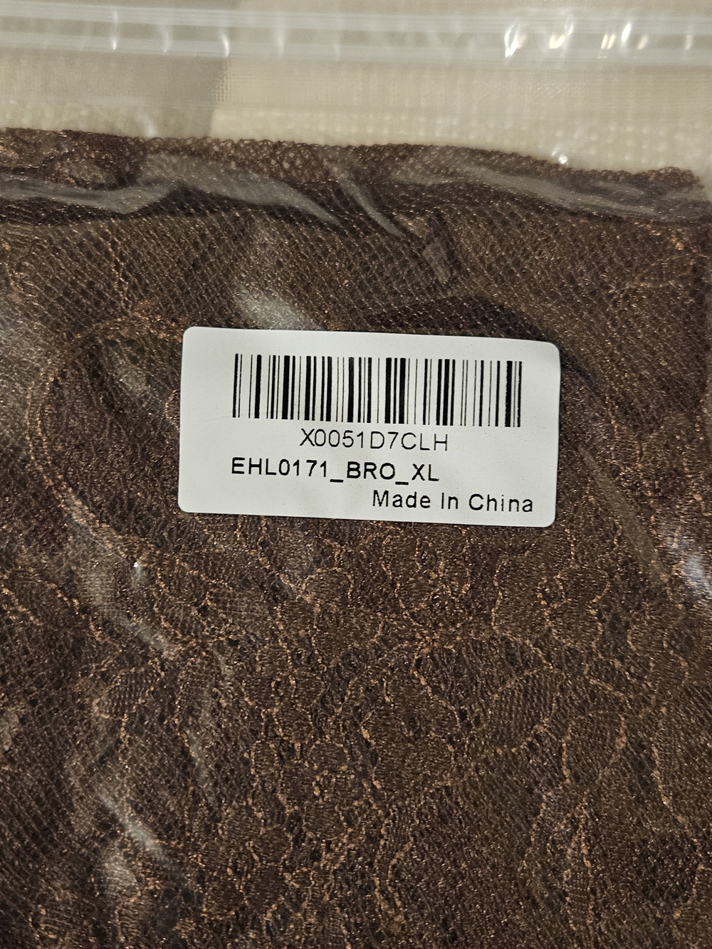 Elegant Brown Satin Lace-Trim Midi Skirt Size XL NIP - Picture 5 of 5